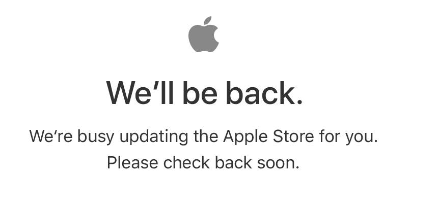 Apple Online Store - zpráva o aktualizaci